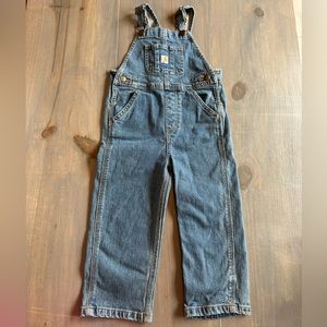Carhartt Denim Toddler Boys Overalls, 3T, Jean, VGUC